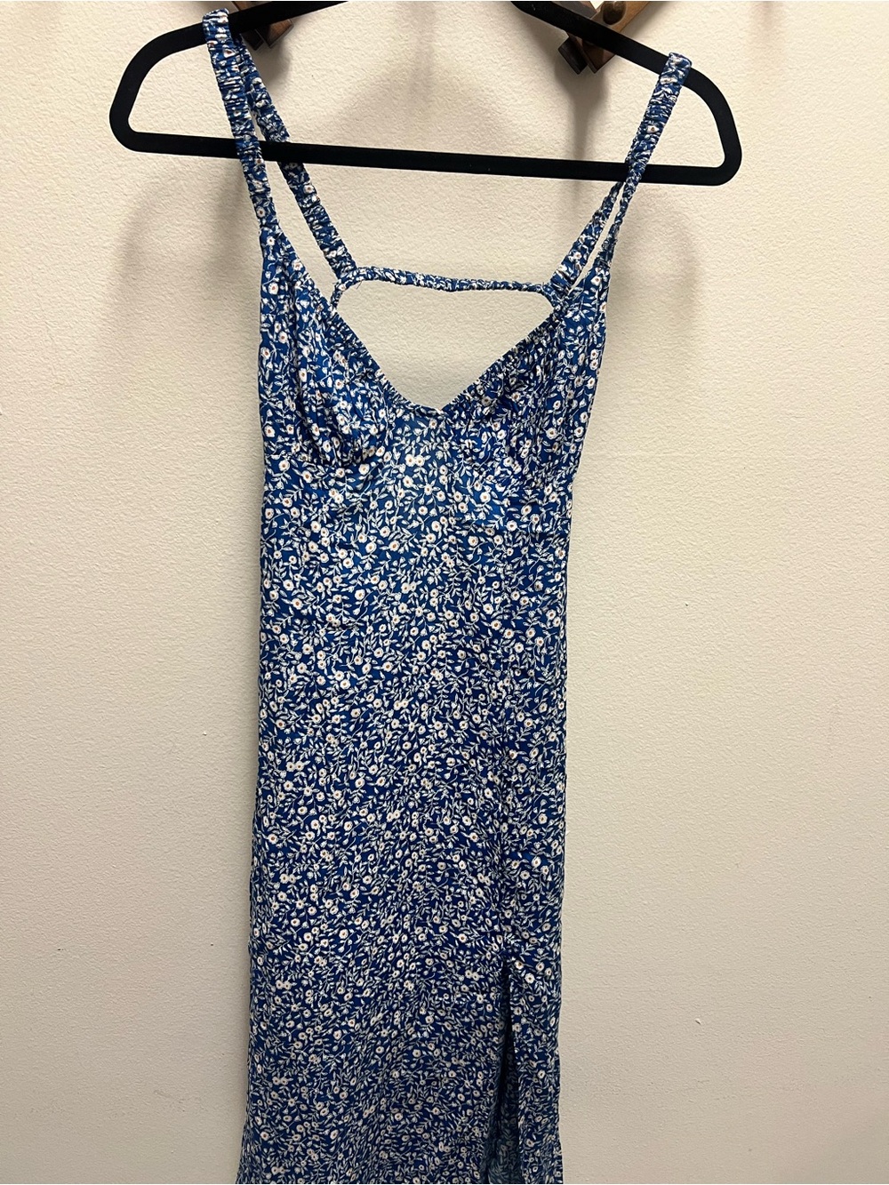 Princess Polly Blue Floral Midi Slip Dress